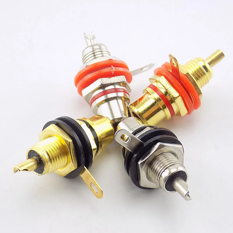 2pcs/1pair Gold plated Audio Video Adapter RCA Female Socket Connector Chassis Panel Mount Adapter Plug W17
2pcs/1pair Gold plated Audio Video Adapter RCA Female Socket Connector Chassis Panel Mount Adapter Plug W17