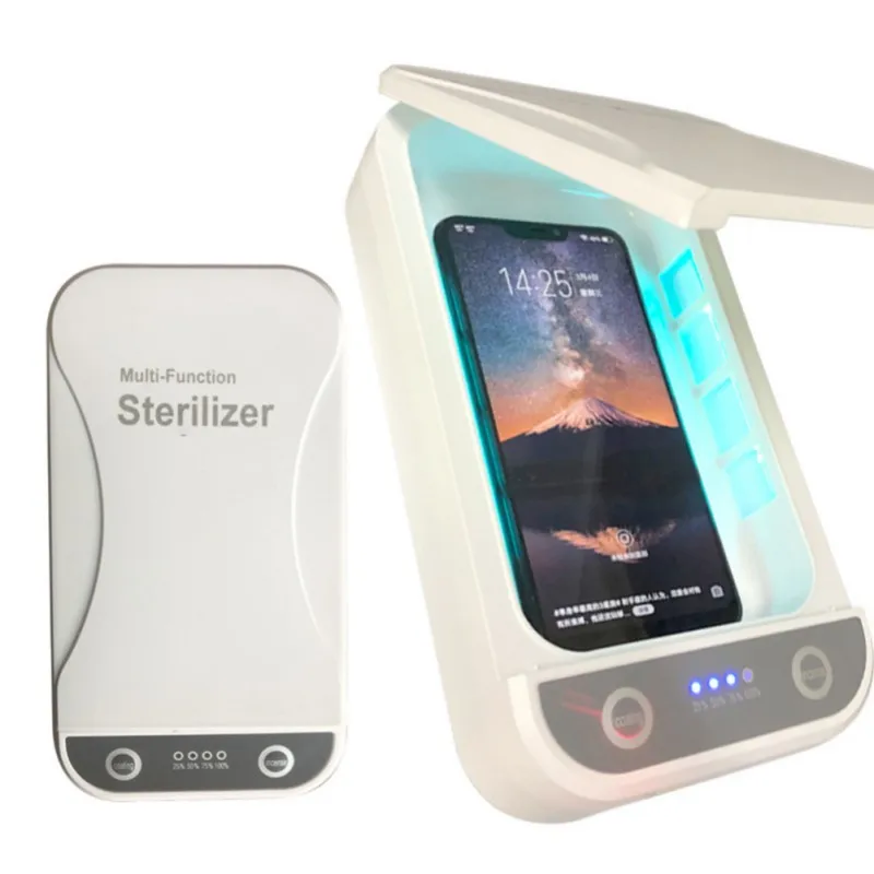 SL- Phones Cleaner 5V UV Light Phone Sterilizer Jewelry Box Personal Disinfectant Disinfection Cabinet With Aromatherapy
SL- Phones Cleaner 5V UV Light Phone Sterilizer Jewelry Box Personal Disinfectant Disinfection Cabinet With Aromatherapy