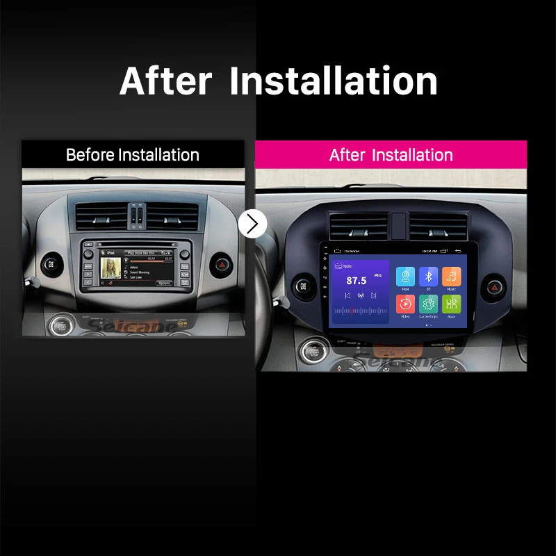Seicane 10.1 Inch 2Din Android 10.0 Car Radio Audio GPS Navi Stereo Wifi Multimedia Player Head Unit For 2007-2011 Toyota RAV4
Seicane 10.1 Inch 2Din Android 10.0 Car Radio Audio GPS Navi Stereo Wifi Multimedia Player Head Unit For 2007-2011 Toyota RAV4