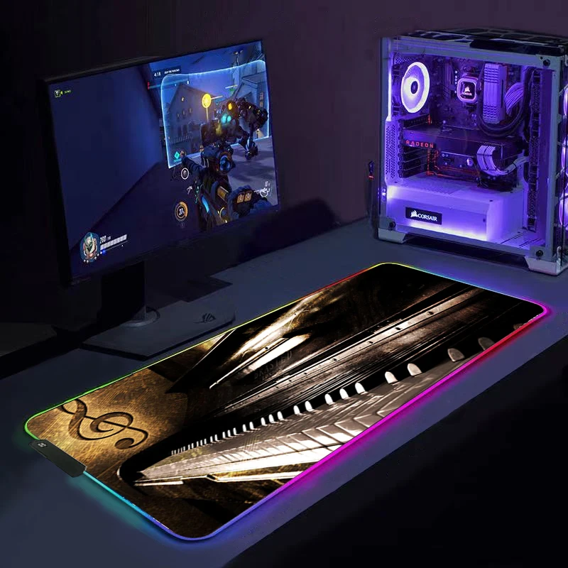 RGB large luminous Piano guitar mouse pad large non slip keyboard pad mouse pad game desk pad gaming accesseries LED mause pad
RGB large luminous Piano guitar mouse pad large non slip keyboard pad mouse pad game desk pad gaming accesseries LED mause pad