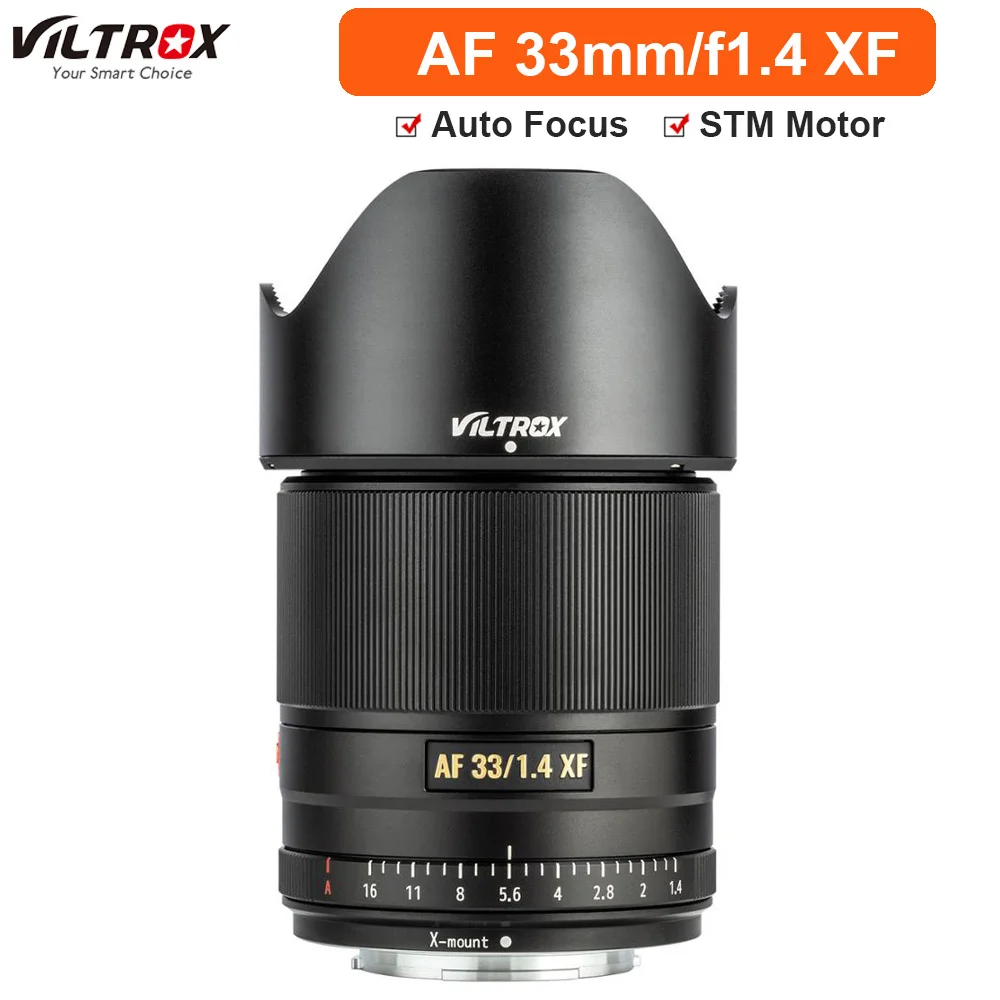 Viltrox AF 33 мм f1.4 STM с автофокусом оригинальный объектив для Fuji беззеркальная