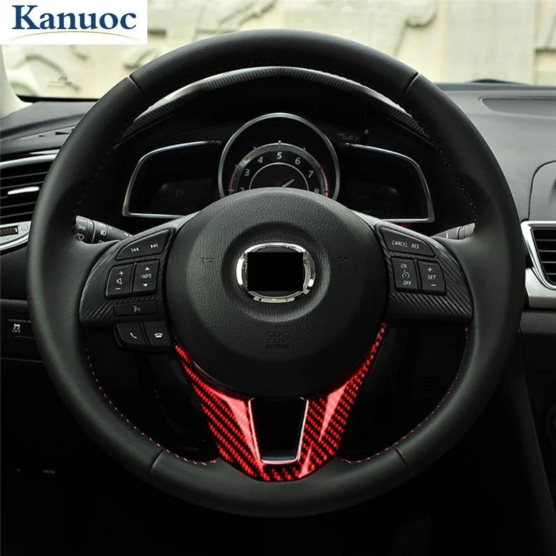 Carbon Fiber Car Steering Wheel Panel Trim Sticker For Mazda 3 Axela 2014-2016 Styling Accessories
Carbon Fiber Car Steering Wheel Panel Trim Sticker For Mazda 3 Axela 2014-2016 Styling Accessories