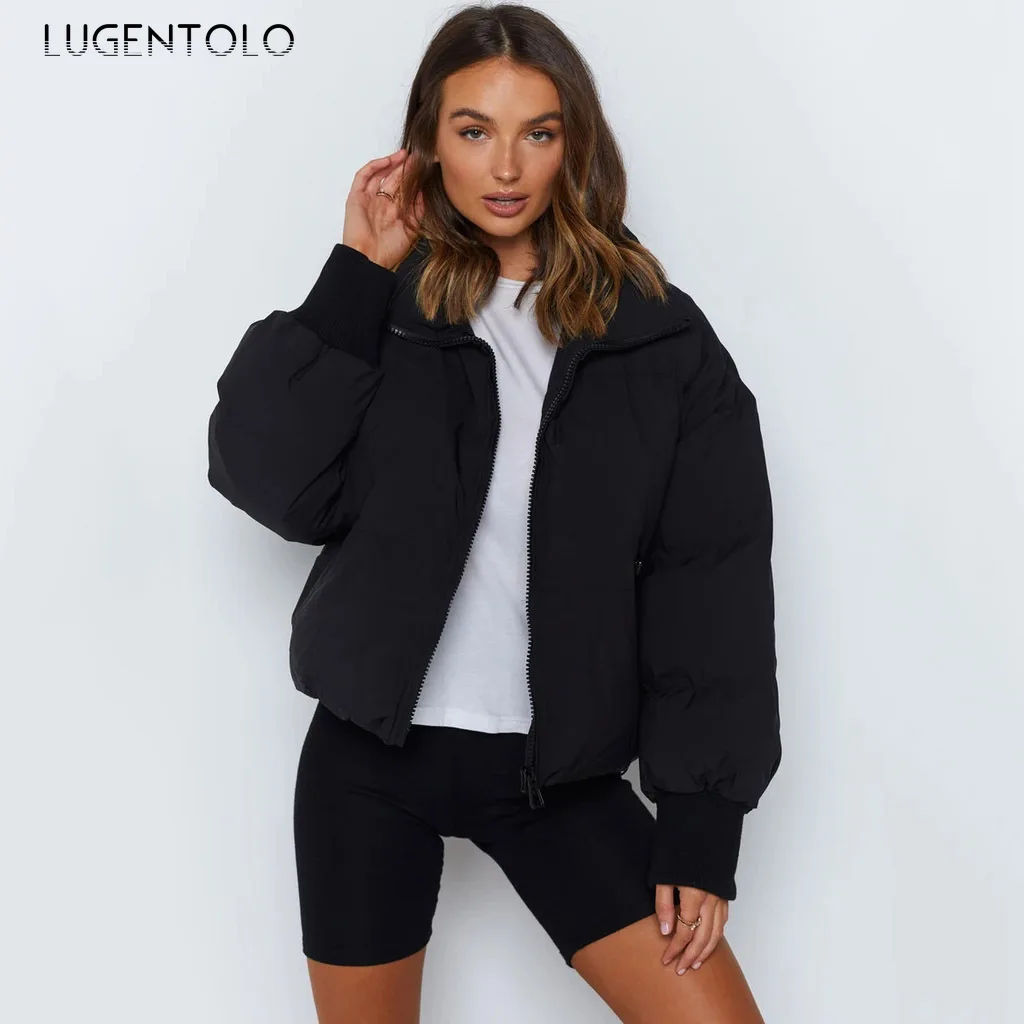 Women Parka Autumn Winter Warm Coat New Zipper Long-sleeved Coats Solid Color Jackets Casual Lady Short Parkas Lugentolo
Women Parka Autumn Winter Warm Coat New Zipper Long-sleeved Coats Solid Color Jackets Casual Lady Short Parkas Lugentolo