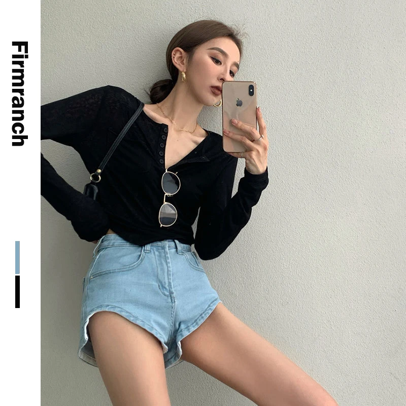 Firmranch 2021 New Irregular High-waisted Jean Shorts For Women Summer 2021 Casual Straight Wide Leg Spice Girls Hot Pants
Firmranch 2021 New Irregular High-waisted Jean Shorts For Women Summer 2021 Casual Straight Wide Leg Spice Girls Hot Pants