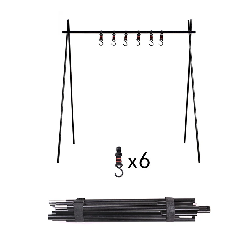Outdoor Camping Portable Aluminum Alloy Storage Hook Rack Folding Tripod Lightweight Foldable Multifunctional Hook Rack
Outdoor Camping Portable Aluminum Alloy Storage Hook Rack Folding Tripod Lightweight Foldable Multifunctional Hook Rack