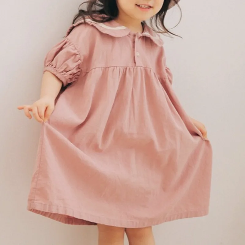 2020Summer Korean Children's Clothing New Girls cotton Bunny Solid Color clothes Navy college Dress kids dresses for girls
2020Summer Korean Children's Clothing New Girls cotton Bunny Solid Color clothes Navy college Dress kids dresses for girls