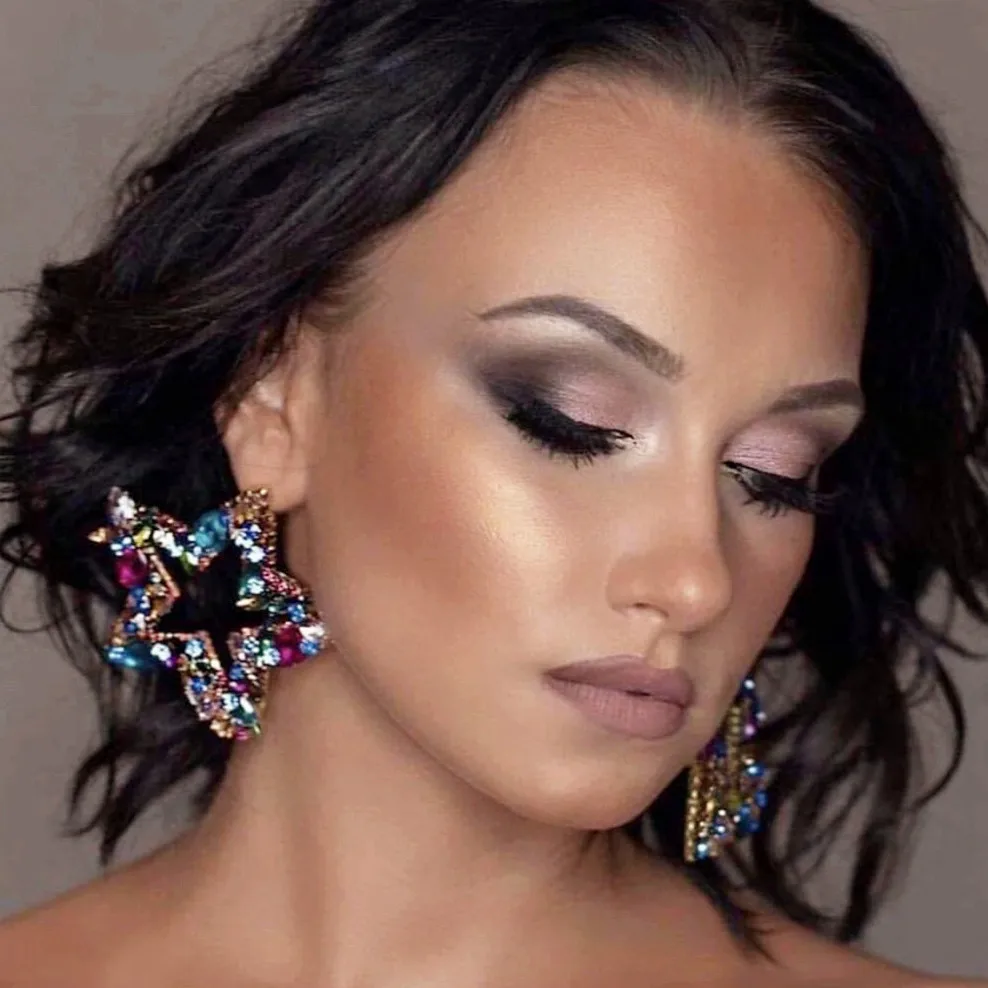 JIJIAWENHU New Fashion women's Color Matching Big Rhinestone Star Drop Earrings Modern Jewelry Temperament Earrings Accessories
JIJIAWENHU New Fashion women's Color Matching Big Rhinestone Star Drop Earrings Modern Jewelry Temperament Earrings Accessories