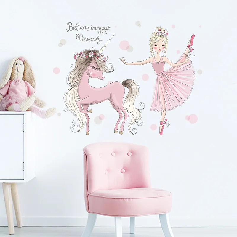 Dream Catcher Girl Pink Unicorn Wall Sticker New Cute Cartoon Wallpaper Believe In Your Dream Bedroom Living Room Art Decal
Dream Catcher Girl Pink Unicorn Wall Sticker New Cute Cartoon Wallpaper Believe In Your Dream Bedroom Living Room Art Decal