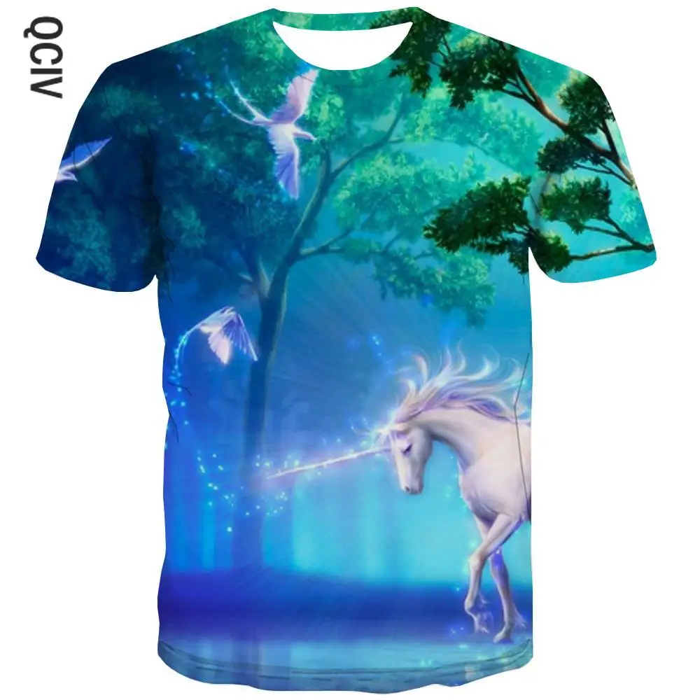 QCIV Brand Unicorn T-shirt girls Bird Tshirt Printed Forest Tshirts Casual Animal T-shirts 3d Short Sleeve Punk Rock Casual Tops
QCIV Brand Unicorn T-shirt girls Bird Tshirt Printed Forest Tshirts Casual Animal T-shirts 3d Short Sleeve Punk Rock Casual Tops