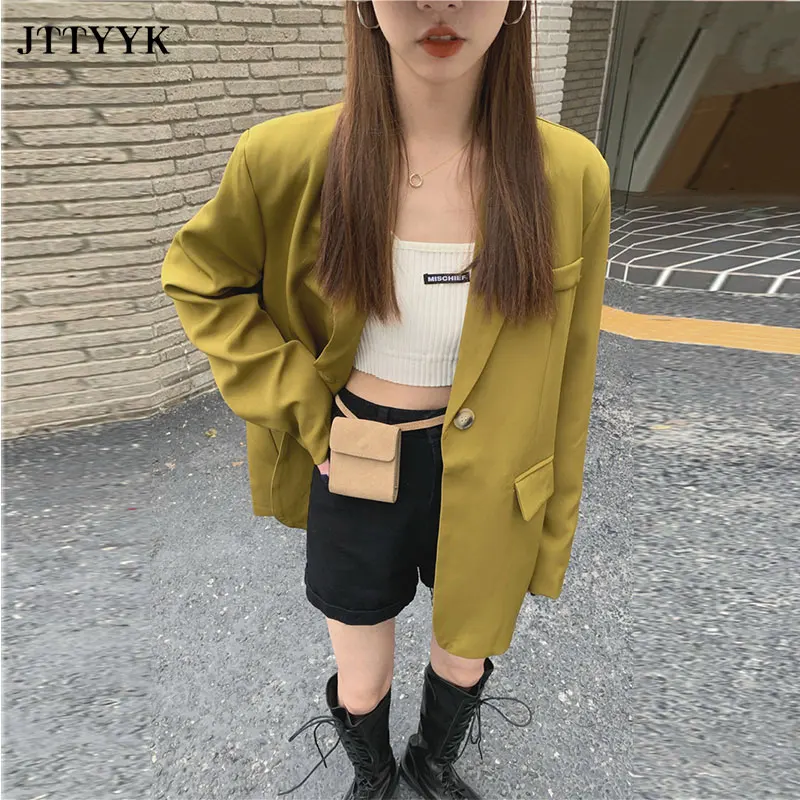Oversize Office Ladies Notched Collar Blazer Women Jackets Spring Autumn Coat 2021 Casual Female Suits Coat Vintage Clothe
Oversize Office Ladies Notched Collar Blazer Women Jackets Spring Autumn Coat 2021 Casual Female Suits Coat Vintage Clothe