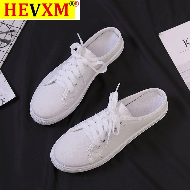 HEVXM 2021 Women's Shoes Lace-up Half Slippers Students Without Heel Canvas Casual Shoes Girls New Fashion Shallow Flats Shoes
HEVXM 2021 Women's Shoes Lace-up Half Slippers Students Without Heel Canvas Casual Shoes Girls New Fashion Shallow Flats Shoes