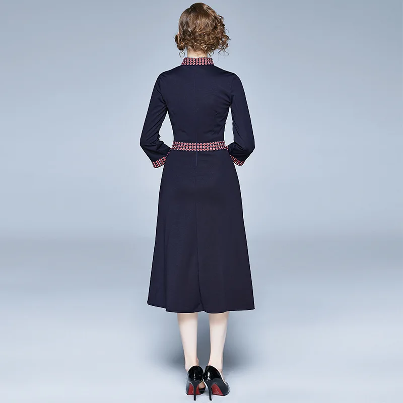 2020 Fashion Spring Vintage Embroidered Elegant Women Dresses Party Robe Style A-Line Knee-Length Long Sleeve Ladies Dresses
2020 Fashion Spring Vintage Embroidered Elegant Women Dresses Party Robe Style A-Line Knee-Length Long Sleeve Ladies Dresses