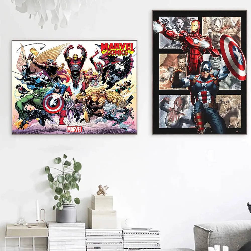 Marvel Comics Avengers Movie Posters Superhero Character Prints Canvas Painting for Living Room Corridor Home Decor Picture Gift 
Marvel Comics Avengers Movie Posters Superhero Character Prints Canvas Painting for Living Room Corridor Home Decor Picture Gift