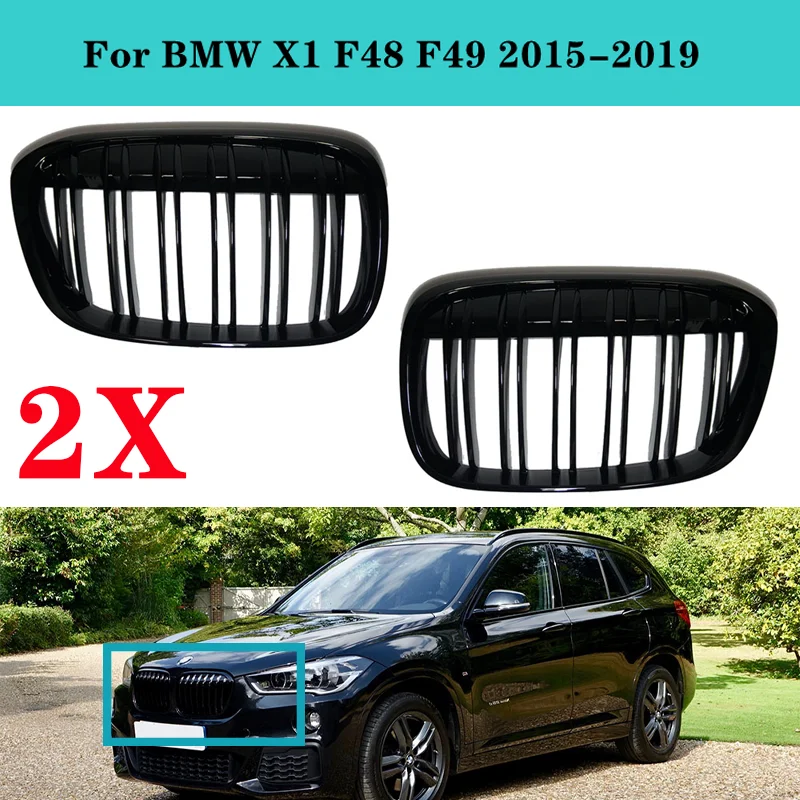 1 Pair ABS Dual Slat Car Front Bumper Grills Kidney Grille For BMW X1 F48 F49 2015-2019 Gloss Black/matte Black Auto Accessories
1 Pair ABS Dual Slat Car Front Bumper Grills Kidney Grille For BMW X1 F48 F49 2015-2019 Gloss Black/matte Black Auto Accessories