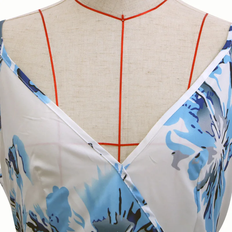 Women's Sling Floral Long Dresses arrival Summer Boho V-Neck Sleeveless Party Beach Floarl Print Maxi Dress Casual Sundress
Women's Sling Floral Long Dresses arrival Summer Boho V-Neck Sleeveless Party Beach Floarl Print Maxi Dress Casual Sundress