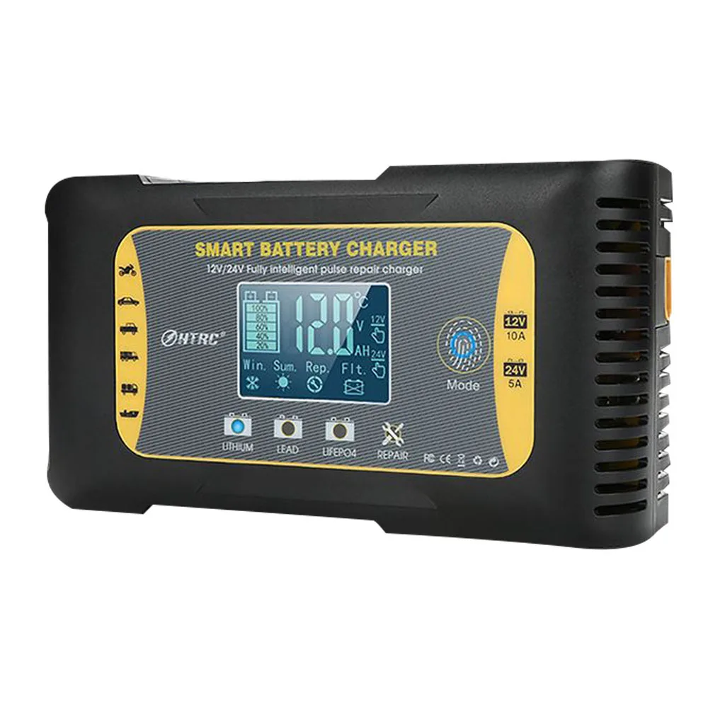 12V10A/24V5A Car Motorcycle Batteries Automatic One Button Repairing Battery Recharge Device for Lithium Lead-acid AGM/GEL
12V10A/24V5A Car Motorcycle Batteries Automatic One Button Repairing Battery Recharge Device for Lithium Lead-acid AGM/GEL
