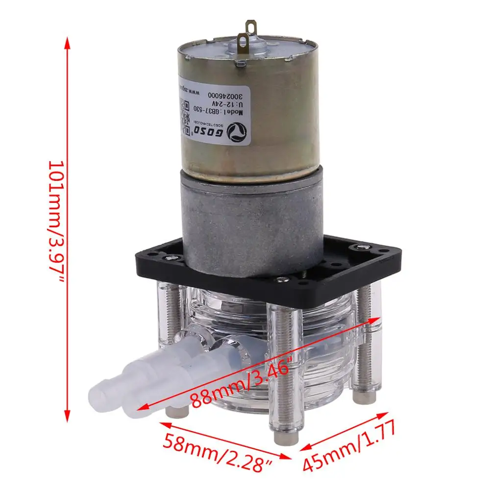 DC 12/24V Peristaltic Pump Large Flow Dosing Pump Vacuum Aquarium Lab Analytical
DC 12/24V Peristaltic Pump Large Flow Dosing Pump Vacuum Aquarium Lab Analytical