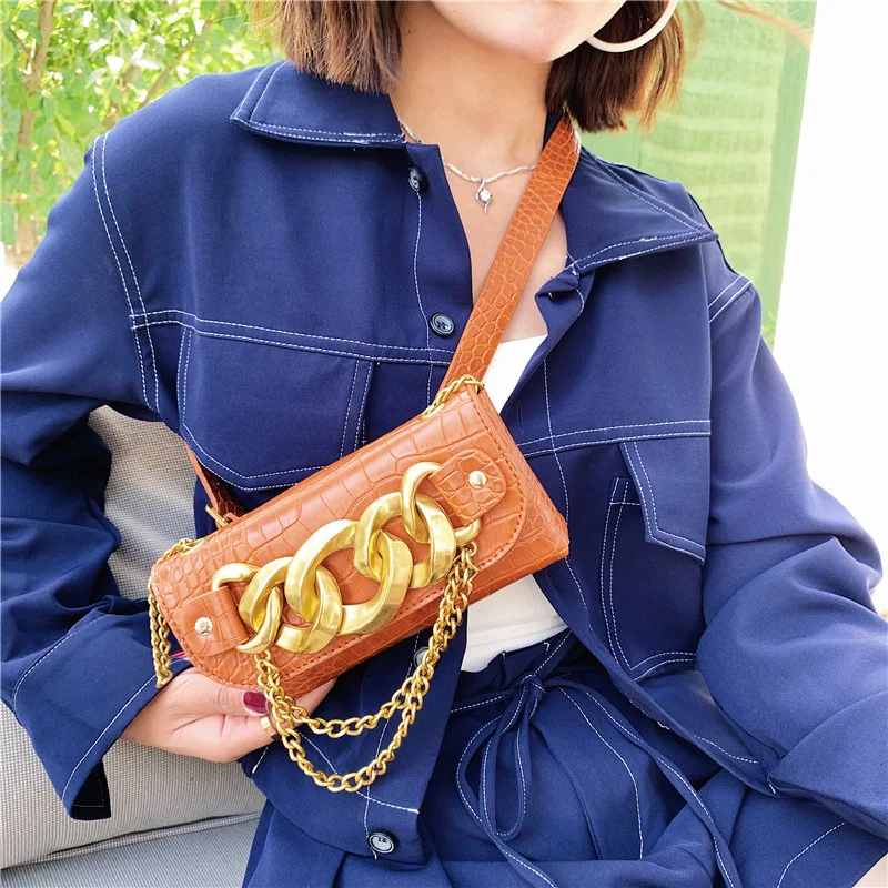 Women's Small Waist Pack Fashion Thick Metal Chanis Belt Bag Women Chest Bag Leather Fanny Pack Luxury Shoulder Crossbody Bags
Women's Small Waist Pack Fashion Thick Metal Chanis Belt Bag Women Chest Bag Leather Fanny Pack Luxury Shoulder Crossbody Bags