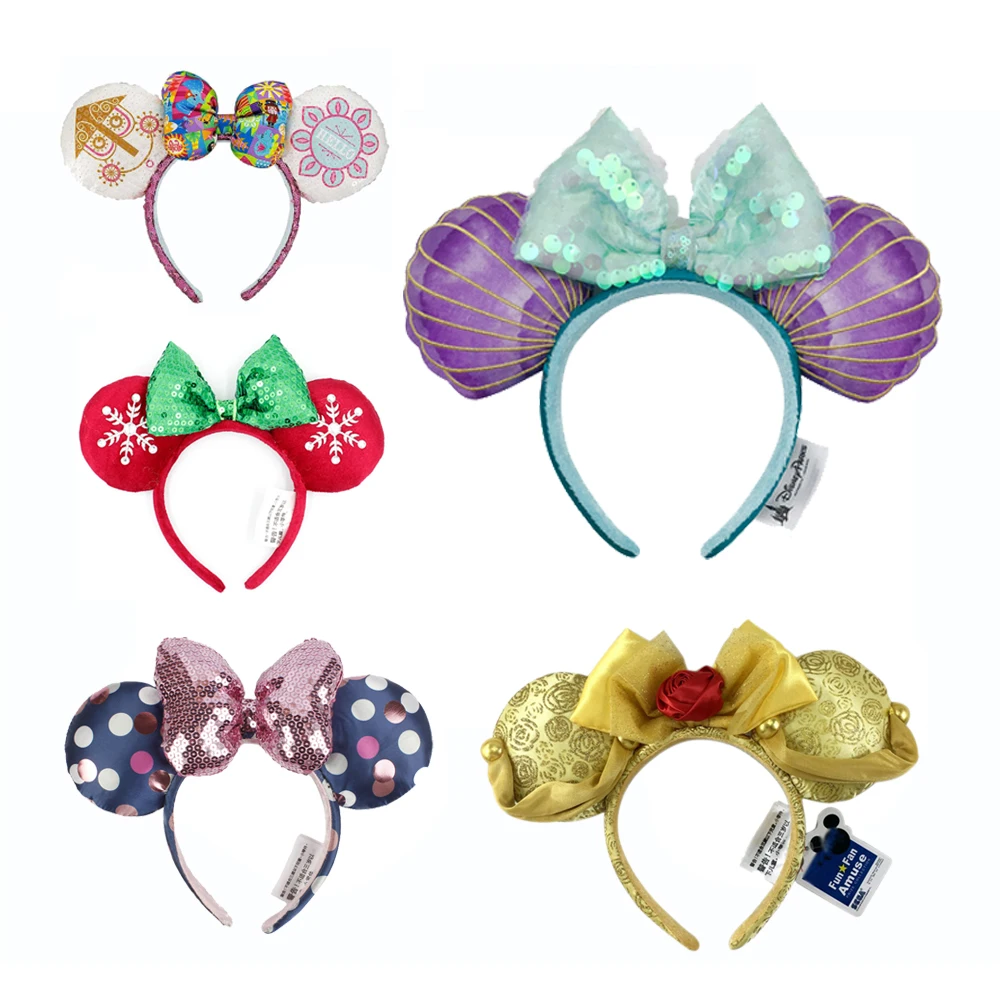 1PCS NEW Mermaid Princess Minnie Ears Headband Big Sequin Bows EARS COSTUME Headband Cosplay Plush Adult/Kids Headband Gift
1PCS NEW Mermaid Princess Minnie Ears Headband Big Sequin Bows EARS COSTUME Headband Cosplay Plush Adult/Kids Headband Gift