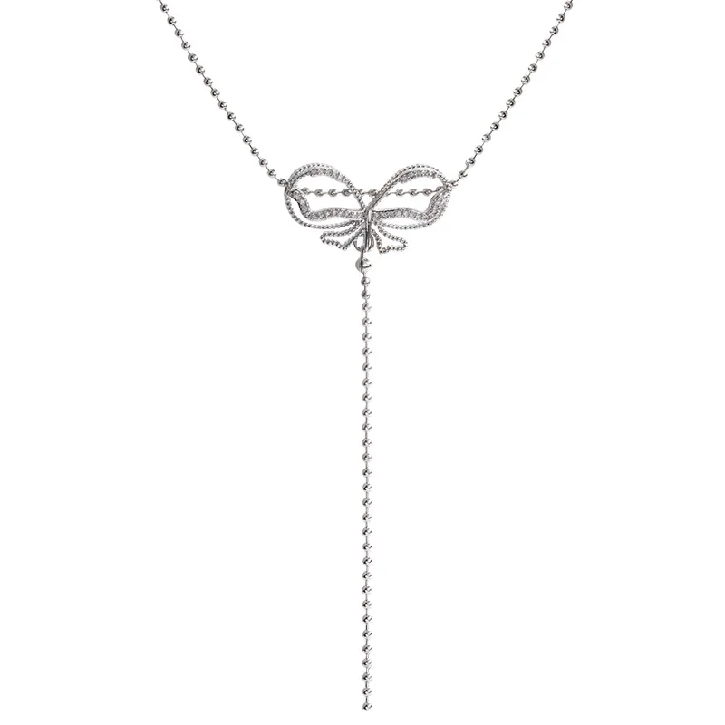 2021 New Bow Ladies Necklace Daily Leisure Fashion Temperament Tassel Long Pendant Collarbone Chain Women Wholesale
2021 New Bow Ladies Necklace Daily Leisure Fashion Temperament Tassel Long Pendant Collarbone Chain Women Wholesale