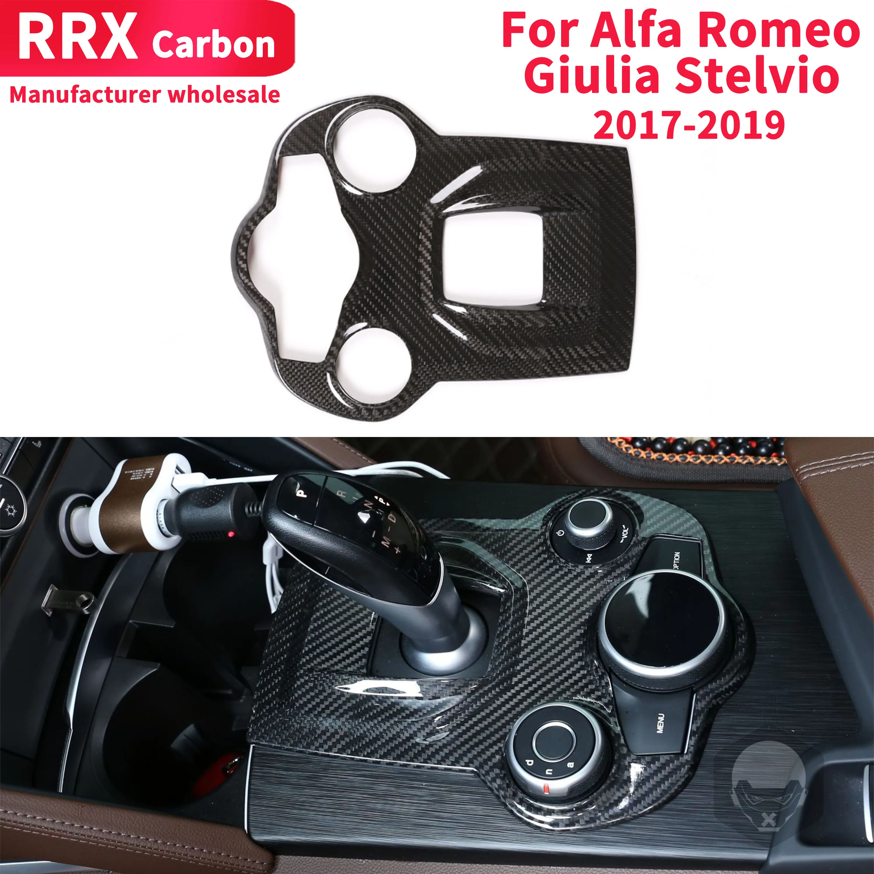 For Alfa Romeo Giulia Stelvio 2017-2019 Gear Shift Panel Cover Frame Decoration Trim Stickers Real Carbon Fiber Interior Styling
For Alfa Romeo Giulia Stelvio 2017-2019 Gear Shift Panel Cover Frame Decoration Trim Stickers Real Carbon Fiber Interior Styling