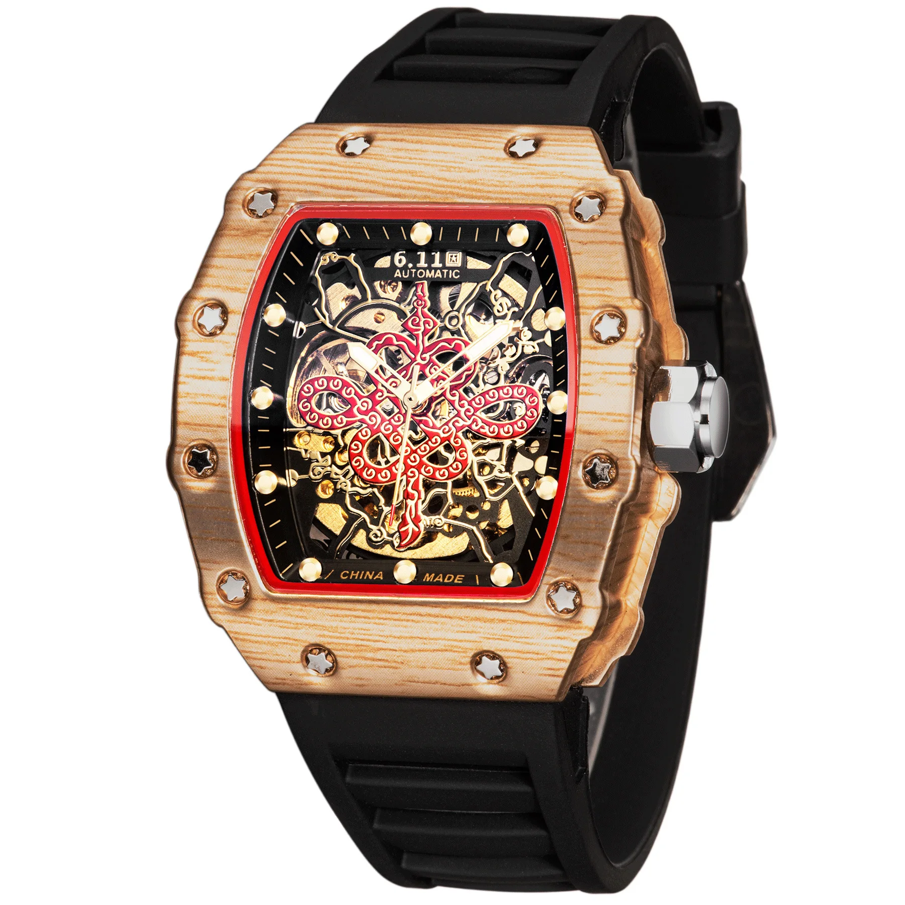 6.11 copy automatic mechanical Richard watch night light waterproof wine barrel relogio watch For men reloj hombre montre homme
6.11 copy automatic mechanical Richard watch night light waterproof wine barrel relogio watch For men reloj hombre montre homme