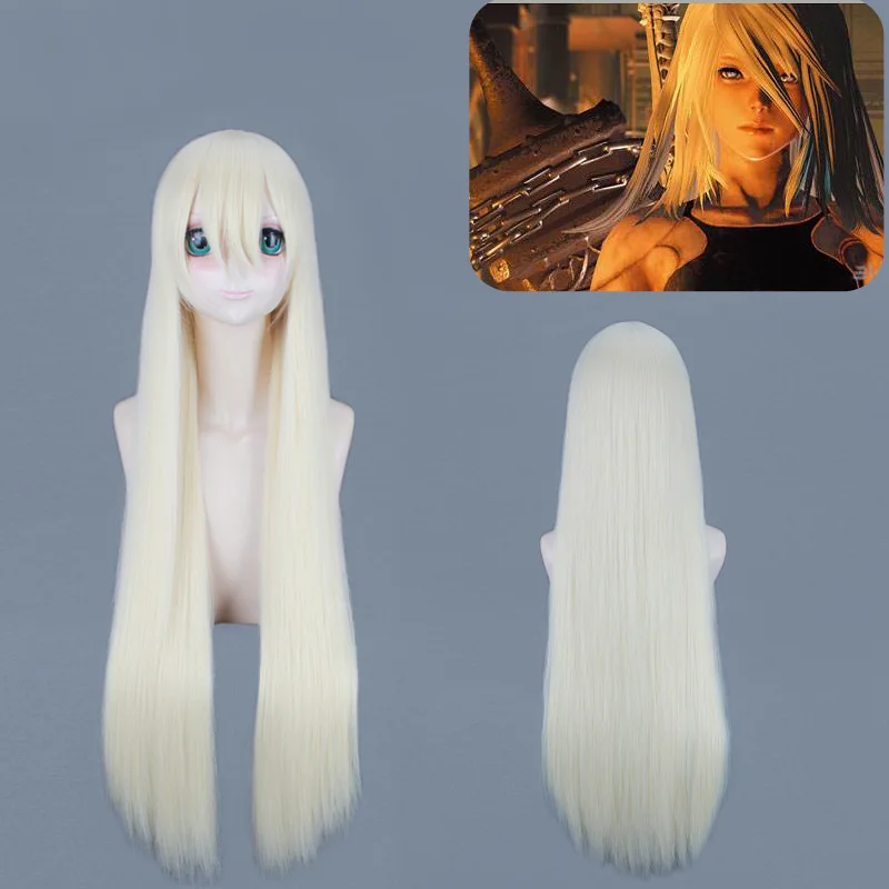 Cosplay 100CM NieR Automata YoRHa Type A No.2 A2 Silver / Light Golden Long Wig Costume Heat Resistant Movie Hair Women
Cosplay 100CM NieR Automata YoRHa Type A No.2 A2 Silver / Light Golden Long Wig Costume Heat Resistant Movie Hair Women