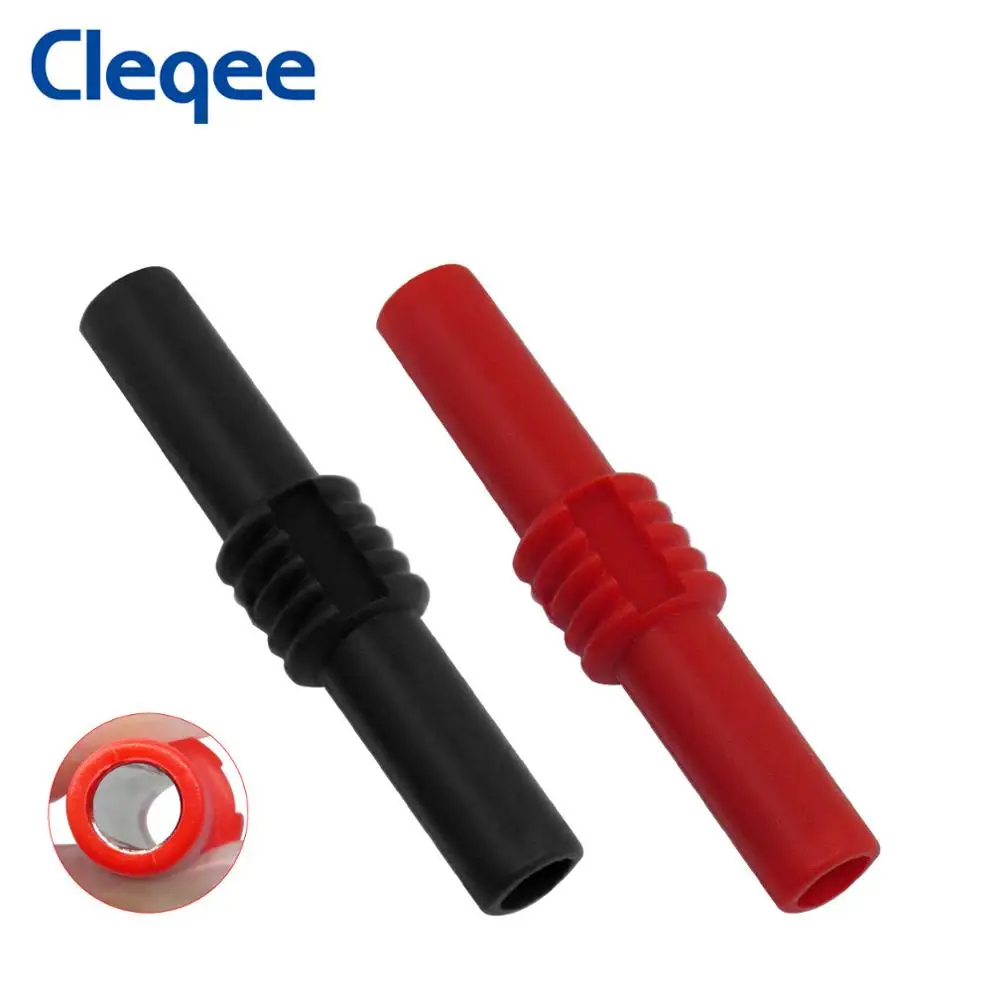 Cleqee P7023 10pcs 4mm banana socket female adapter extension Insulated Banana plug Coupler 
Cleqee P7023 10pcs 4mm banana socket female adapter extension Insulated Banana plug Coupler