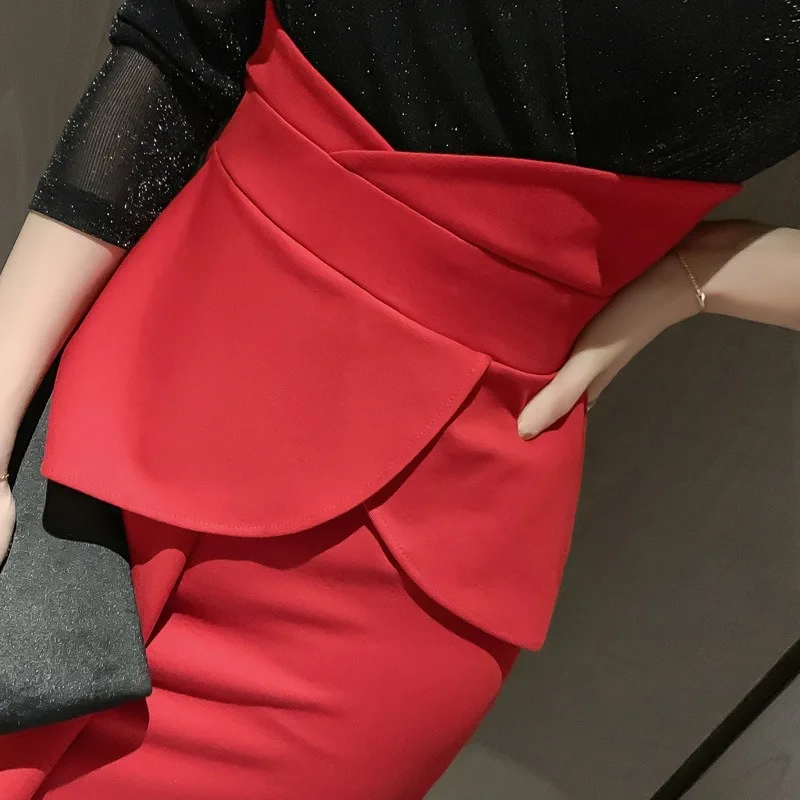 2021 New Fashion Women's Long Sleeve Ruffled Midi Contrast Color Bodycon Dresses Lady Casual Office Set Evening Prom Dress
2021 New Fashion Women's Long Sleeve Ruffled Midi Contrast Color Bodycon Dresses Lady Casual Office Set Evening Prom Dress