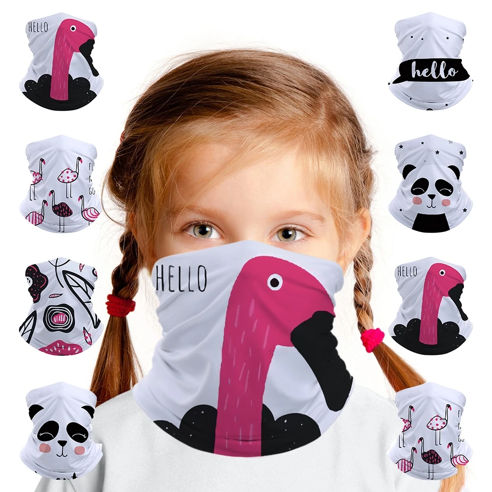Детская маска Бандана Bear Bird бесшовная повязка на голову шарф труба Балаклава