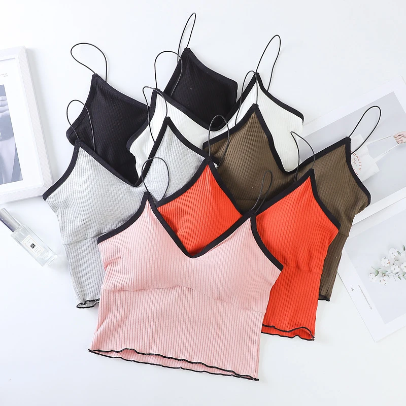 Womens Seamless Tanks Beauty Back Bralette Cropped Camisoles Tanks Sexy Lingerie Wire Free Underwear Tube Tops
Womens Seamless Tanks Beauty Back Bralette Cropped Camisoles Tanks Sexy Lingerie Wire Free Underwear Tube Tops
