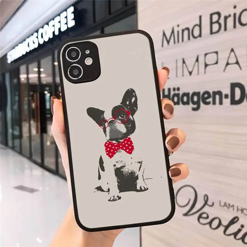French bulldog cute dog animal Phone Case matte transparent For iphone 7 8 11 12 plus mini x xs xr pro max cover 
French bulldog cute dog animal Phone Case matte transparent For iphone 7 8 11 12 plus mini x xs xr pro max cover