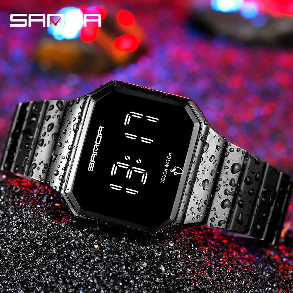 New Fashion Sports Watches Man LED Touch Screen Electronic Shock Wristwatch Waterproof Digital Male Clock Relogio Masculino
New Fashion Sports Watches Man LED Touch Screen Electronic Shock Wristwatch Waterproof Digital Male Clock Relogio Masculino