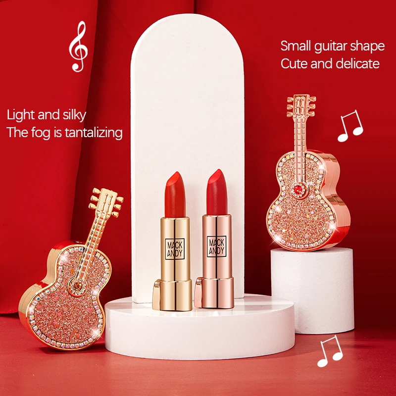 Makeup Lipstick Velvet Matte Lipgloss Creativity Little Guitar Lip Stick Waterproof Lasting Moisturize Lipstick Cosmetics
Makeup Lipstick Velvet Matte Lipgloss Creativity Little Guitar Lip Stick Waterproof Lasting Moisturize Lipstick Cosmetics