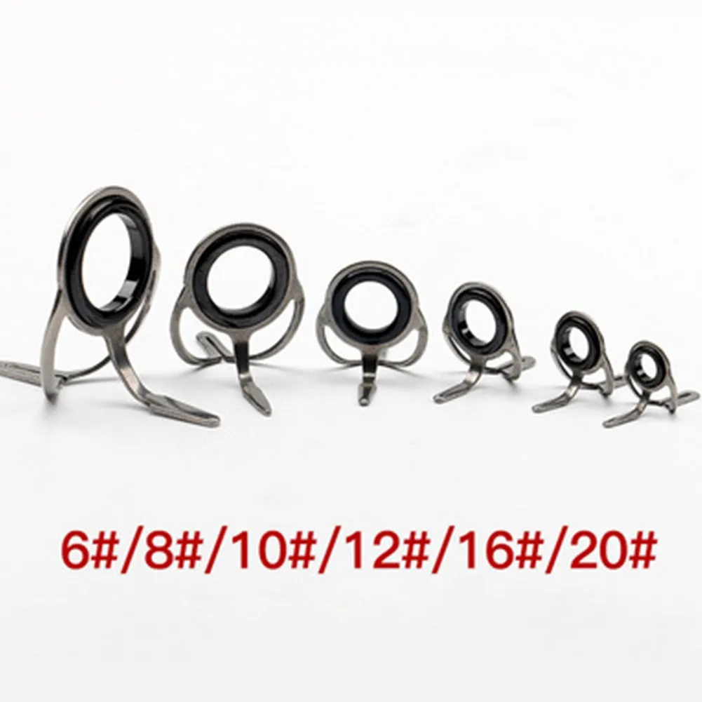6Pcs 6# 8# 10# 12# 16# 20# Diameter Fishing Rock Multiple Sizes Sea Fishing Rod Guide Rings Fishing Rod Bipedal Positioning
6Pcs 6# 8# 10# 12# 16# 20# Diameter Fishing Rock Multiple Sizes Sea Fishing Rod Guide Rings Fishing Rod Bipedal Positioning