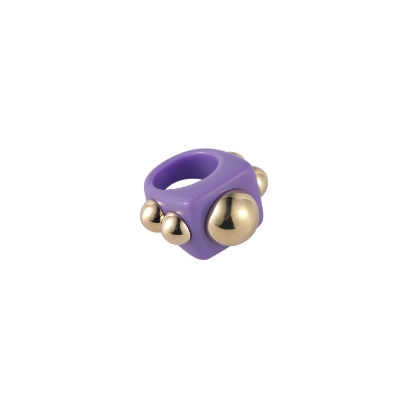 LOVOACC 2021 Summer Lovely Candy Color Chunky Rings for Women Rainbow Arcylic Geometric Gold Rivet Beaded Ring Holiday Jewelry
LOVOACC 2021 Summer Lovely Candy Color Chunky Rings for Women Rainbow Arcylic Geometric Gold Rivet Beaded Ring Holiday Jewelry