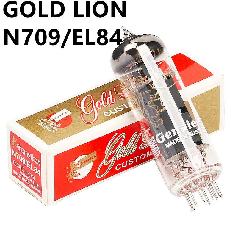 Фото Вакуумная трубка GOLD LION N709/EL84 замена 6P14 6N14P 6BQ5 7189 заводские испытания и