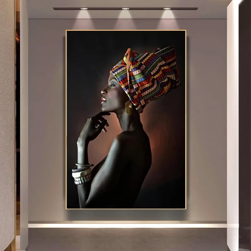 Beautiful Black African Woman Poster Portrait Painting Living Room Decoration Wall Art Picture Home Decor Canvas Print Cuadros
Beautiful Black African Woman Poster Portrait Painting Living Room Decoration Wall Art Picture Home Decor Canvas Print Cuadros