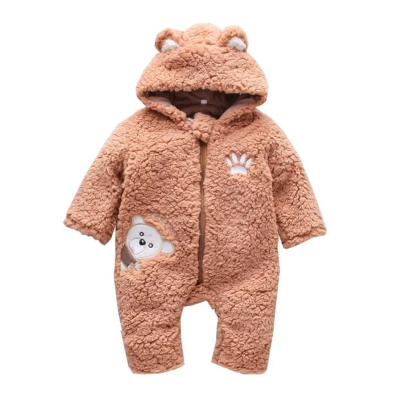Winter Baby Children's One-piece Baby Romper Children's Clothing Lamb Hair Bear Embroidery Thick Hooded Romper
Winter Baby Children's One-piece Baby Romper Children's Clothing Lamb Hair Bear Embroidery Thick Hooded Romper