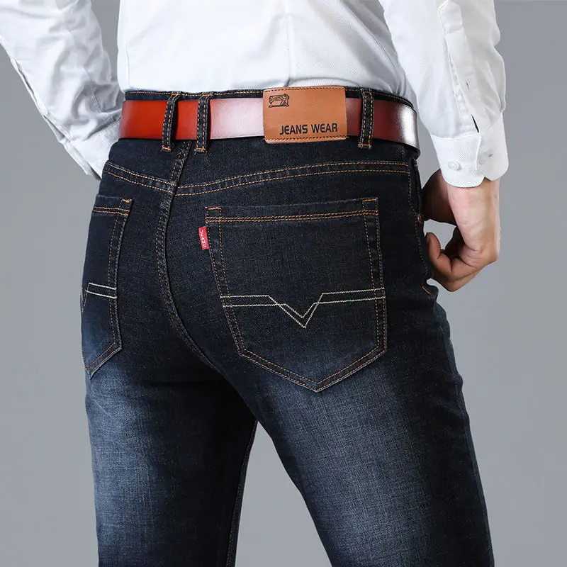 Summer men's straight jeans men's middle-aged and young men's durable loose casual stretch large size work casual pants
Summer men's straight jeans men's middle-aged and young men's durable loose casual stretch large size work casual pants