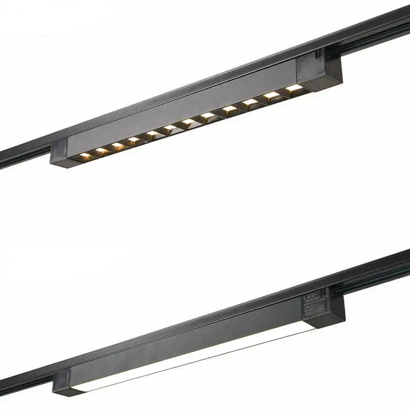

20W 30W 60W Linear LED Track Light Aluminum Ceiling Rail Track lighting Spot Rail Spotlights Replace Halogen Lamps