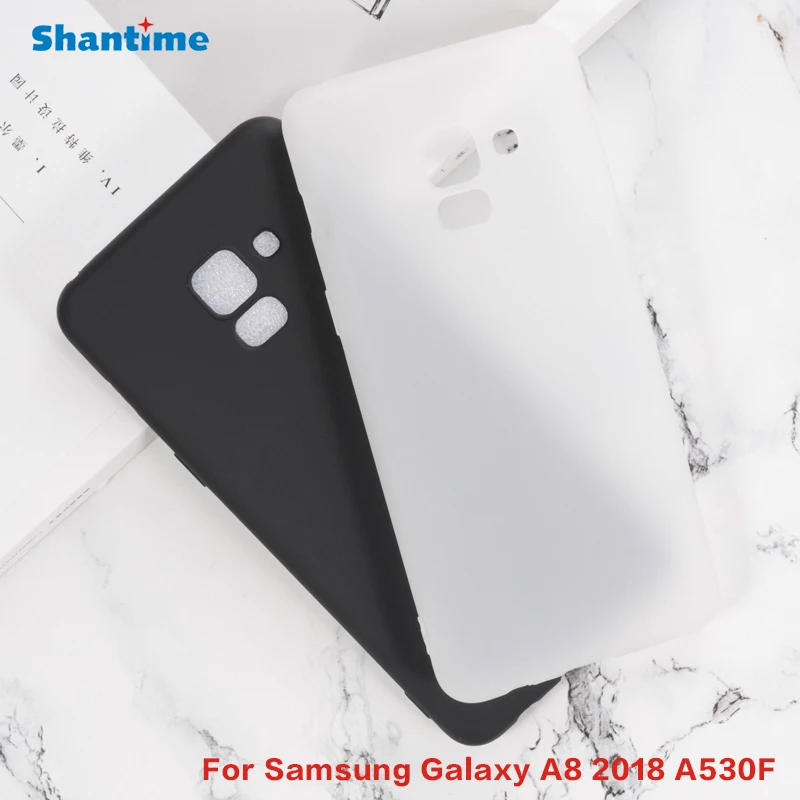 Гелевый силиконовый защитный чехол накладка для Samsung Galaxy A8 2018 A530F мягкий из ТПУ
