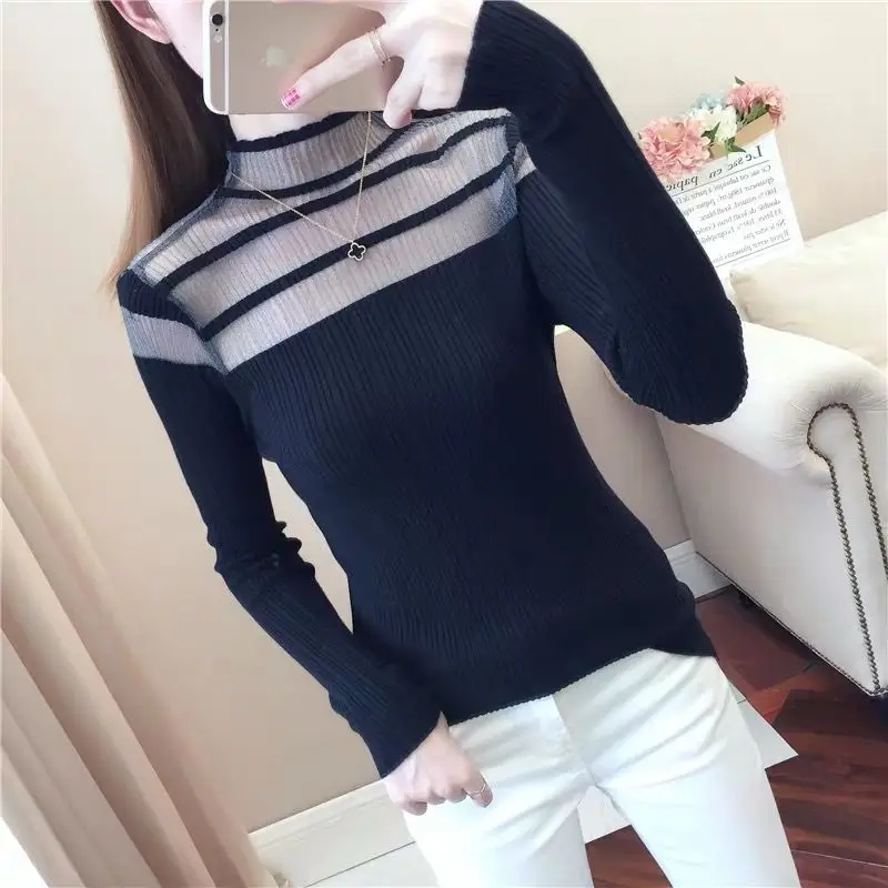 European Station 2020 Early Autumn Western-style Shirt Mesh Stitching Fashion Female Slim Sexy Bottoming Shirt
European Station 2020 Early Autumn Western-style Shirt Mesh Stitching Fashion Female Slim Sexy Bottoming Shirt