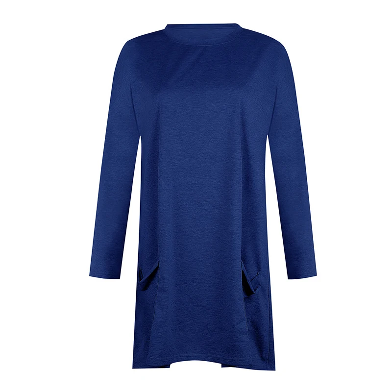 Pocket Women's T-shirt Spring Autumn 2020 Long Female Tops Tees Casual Cotton New Arrival Loosen Oversizes T-shirt Hoting Sales
Pocket Women's T-shirt Spring Autumn 2020 Long Female Tops Tees Casual Cotton New Arrival Loosen Oversizes T-shirt Hoting Sales