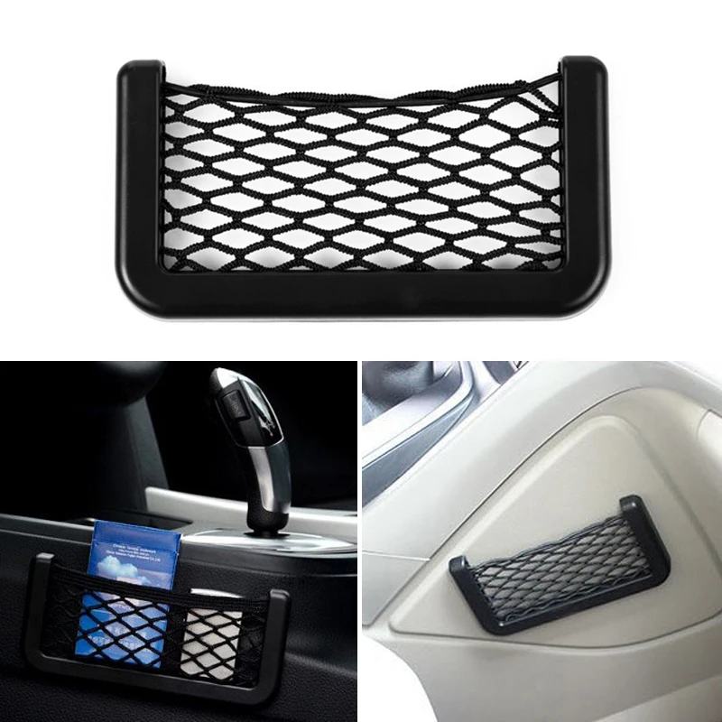 Auto Phone Holder Pocket Organizer Mesh Net Bag for audi a1 ford focus 2 a5 suzuki swift toyota chr bmw f31 opel mokka | Автомобили и