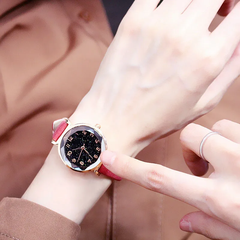 1 Pcs Women Lady Student Wrist Quartz Watch Starry Sky Round Dial Adjustable Strap NIN668
1 Pcs Women Lady Student Wrist Quartz Watch Starry Sky Round Dial Adjustable Strap NIN668
