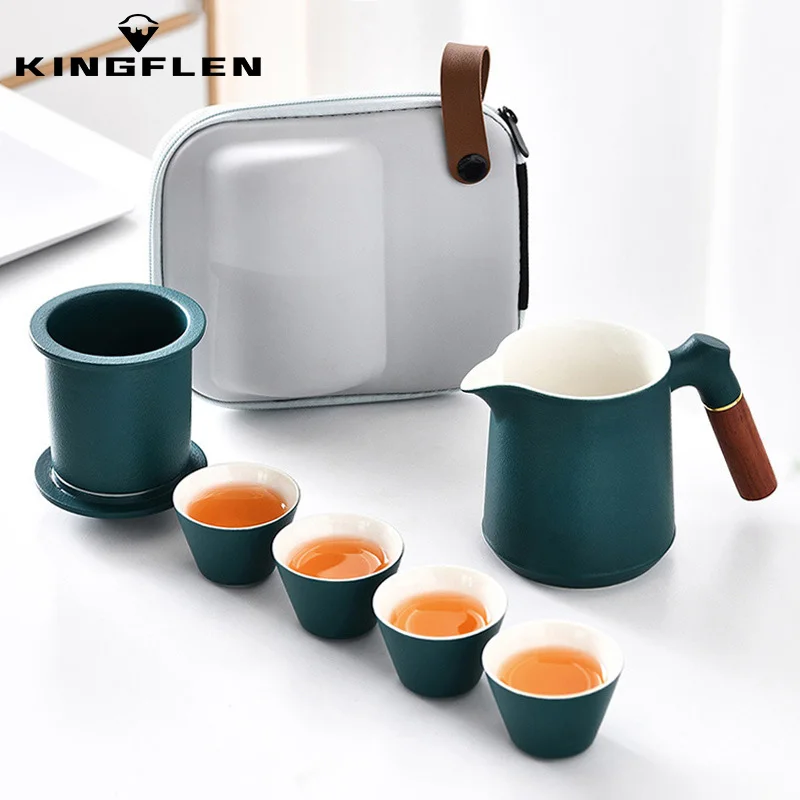 Дорожный чайный набор с одной чашкой, три чашки, четыре чашки, уличная Портативная сумка, бытовой керамический чайник кунг-фу, маленький наб... 
Дорожный чайный набор с одной чашкой, три чашки, четыре чашки, уличная Портативная сумка, бытовой керамический чайник кунг-фу, маленький наб...