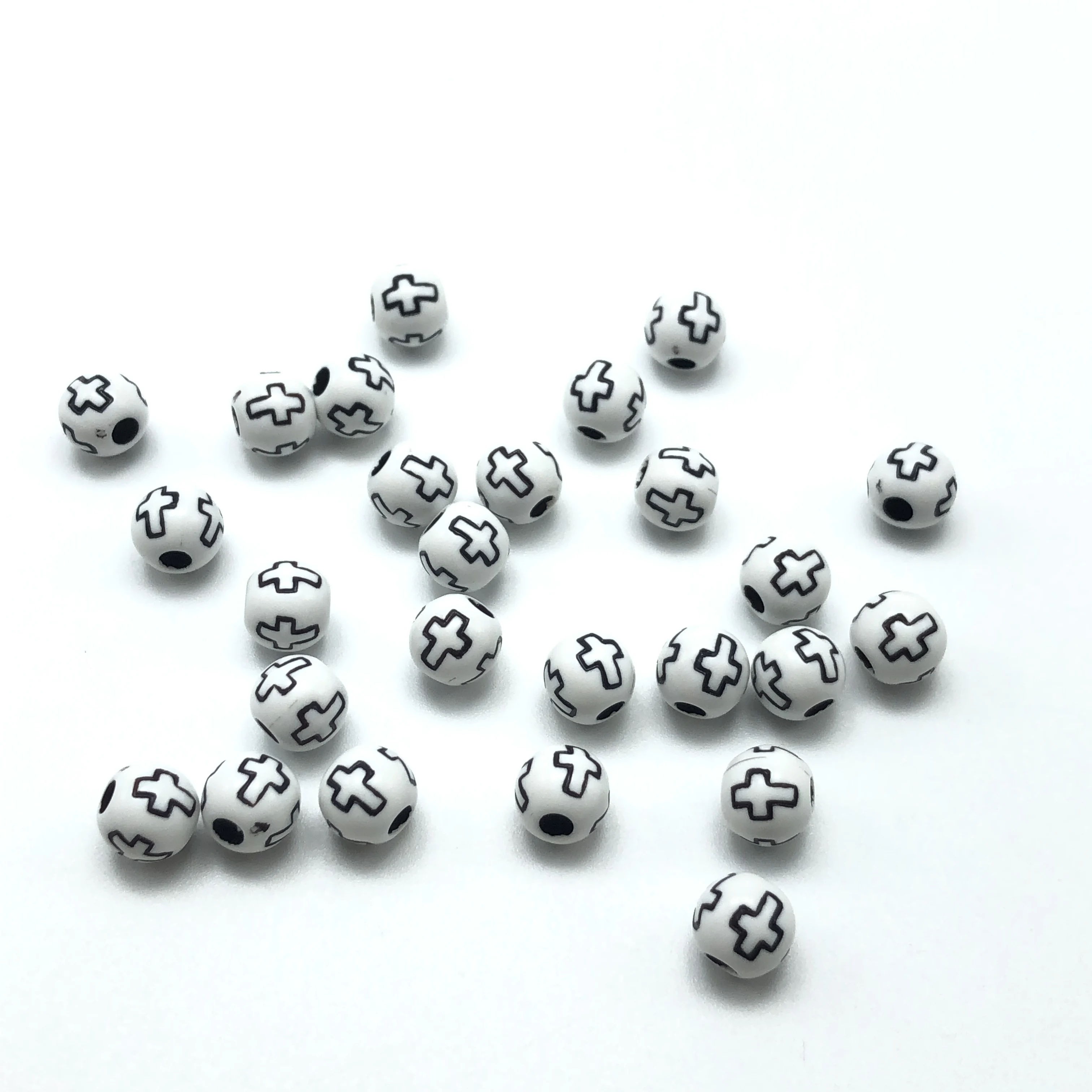 JunKang 50pcs 8mm acrylic round beads with cross design the surface jewelry making Diy handmade bracelet necklace accessories
JunKang 50pcs 8mm acrylic round beads with cross design the surface jewelry making Diy handmade bracelet necklace accessories