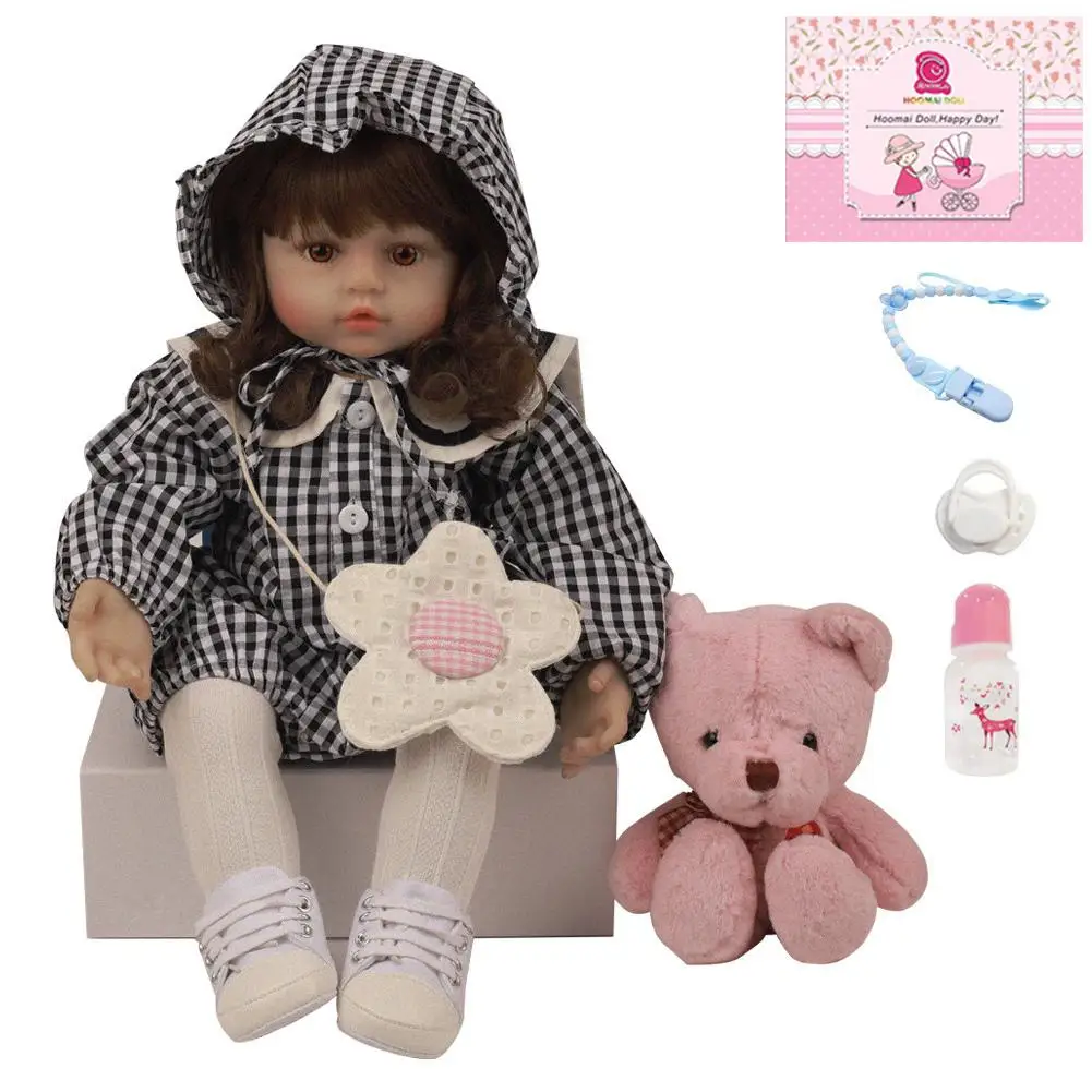 RCtown Full Body Silicone Simulation Reborn Toddler Baby Lifelike Girl Dolls Dressed Soft Touch Cotton Body Kids Birthday Gift
RCtown Full Body Silicone Simulation Reborn Toddler Baby Lifelike Girl Dolls Dressed Soft Touch Cotton Body Kids Birthday Gift