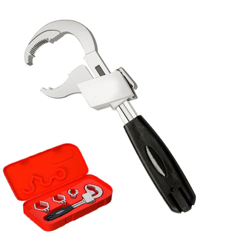 1 Pcs Multifunctional Wrench Adjustable Universal Open Mouth Spanner Activity Wrench For Bathroom Tap Repair Tools Set
1 Pcs Multifunctional Wrench Adjustable Universal Open Mouth Spanner Activity Wrench For Bathroom Tap Repair Tools Set